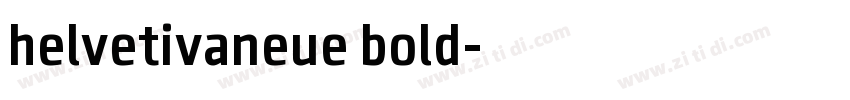 helvetivaneue bold字体转换